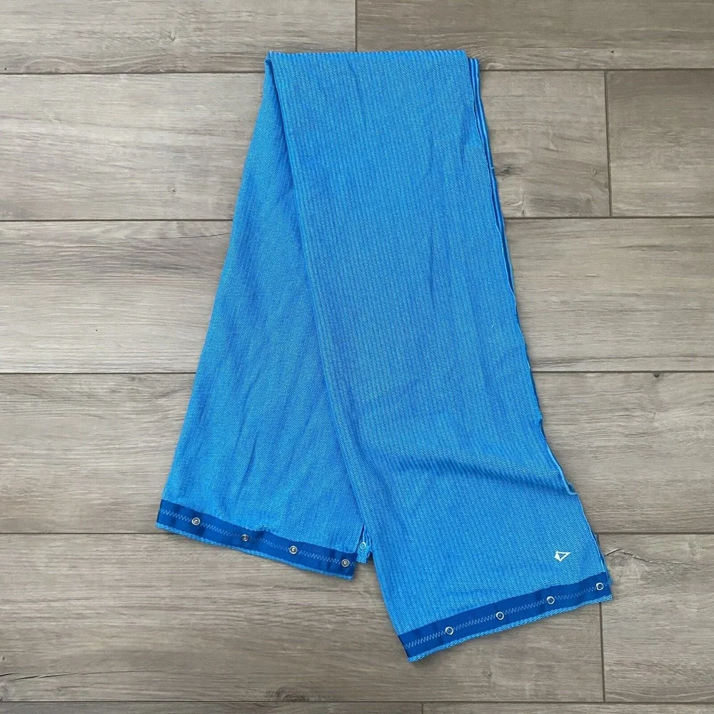 Ivivva Lululemon Girl's Village Chill Multi-Way Striped Scarf w/ Snaps Blue OSFA